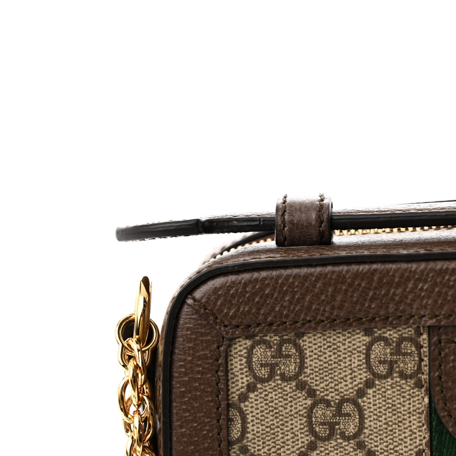 Gucci GG Supreme Monogram Mini Ophidia Top Handle Shoulder Bag Brown 12 of 13