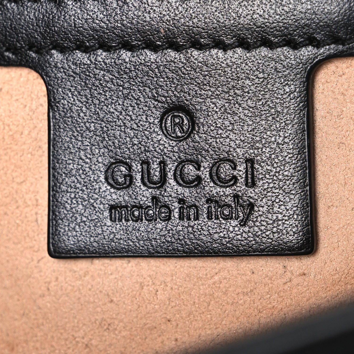Gucci Calfskin Matelasse Medium GG Marmont Shoulder Bag Black 6 of 11