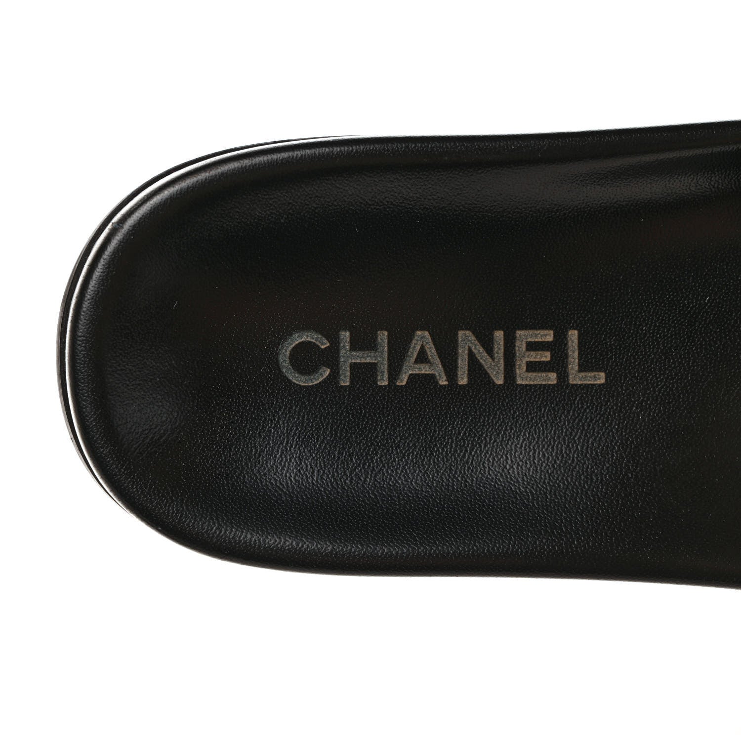 Chanel Fantasy Lambskin Chain Flat Sandals 39 Blue 7 of 8