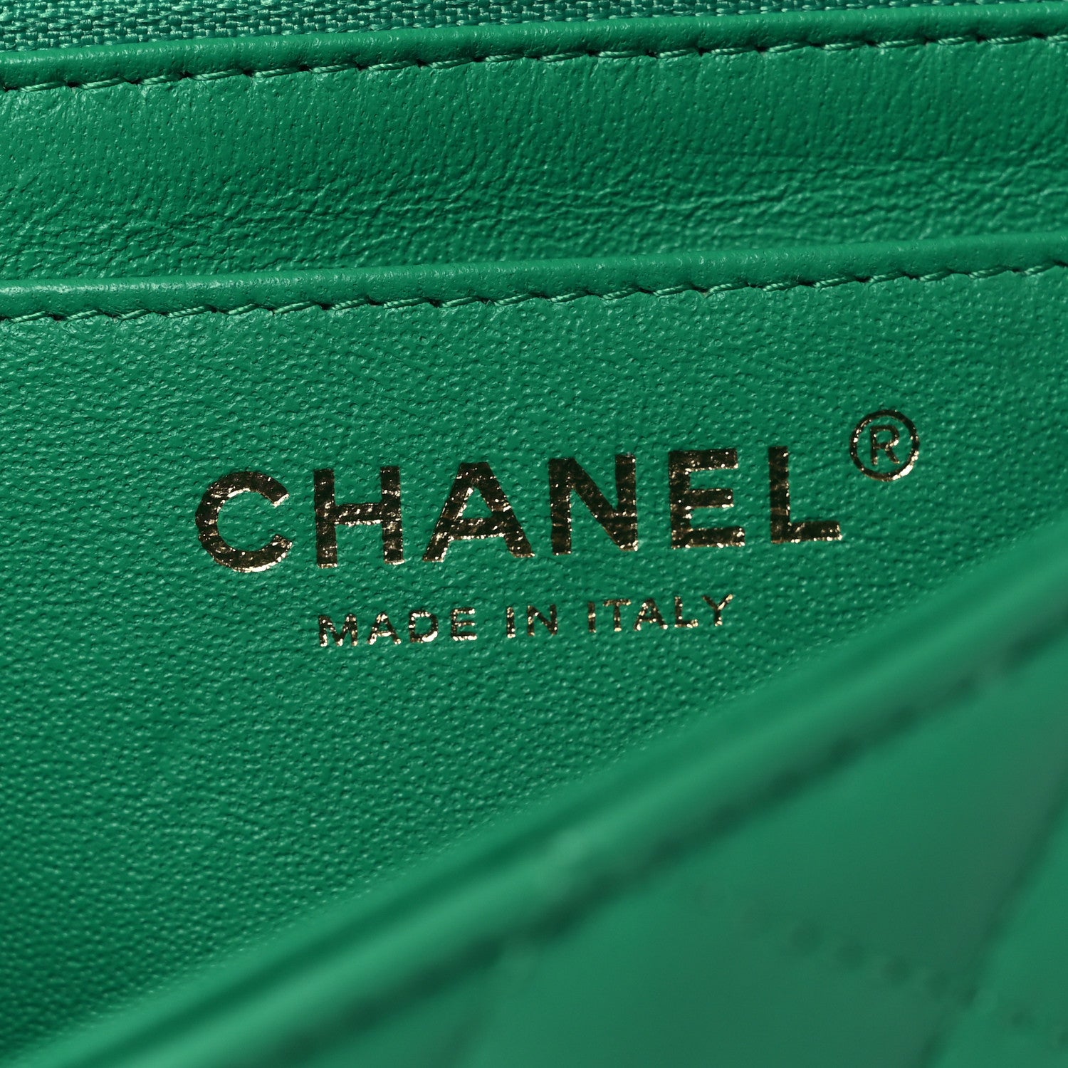 Chanel Lambskin Quilted Mini Rectangular Flap Green 6 of 12