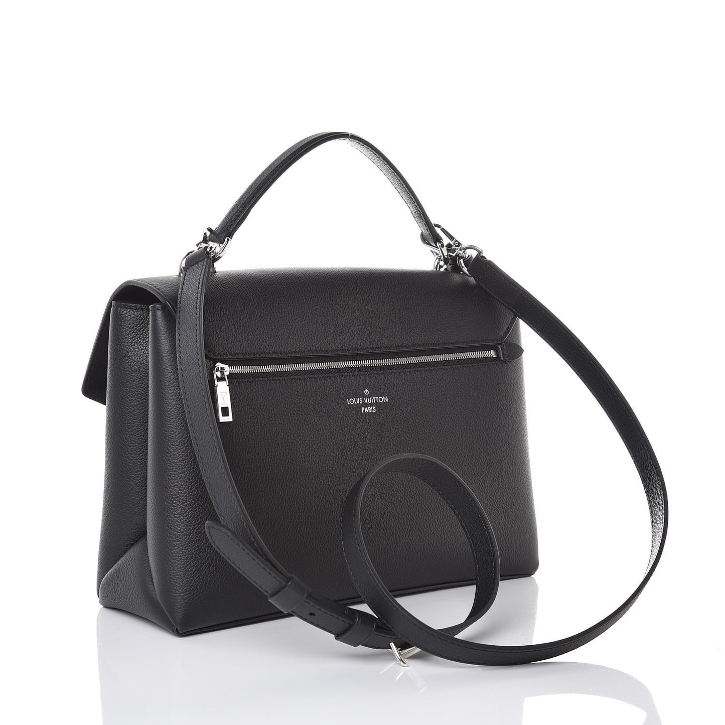 Soft Calfskin My Lockme Top Handle Black