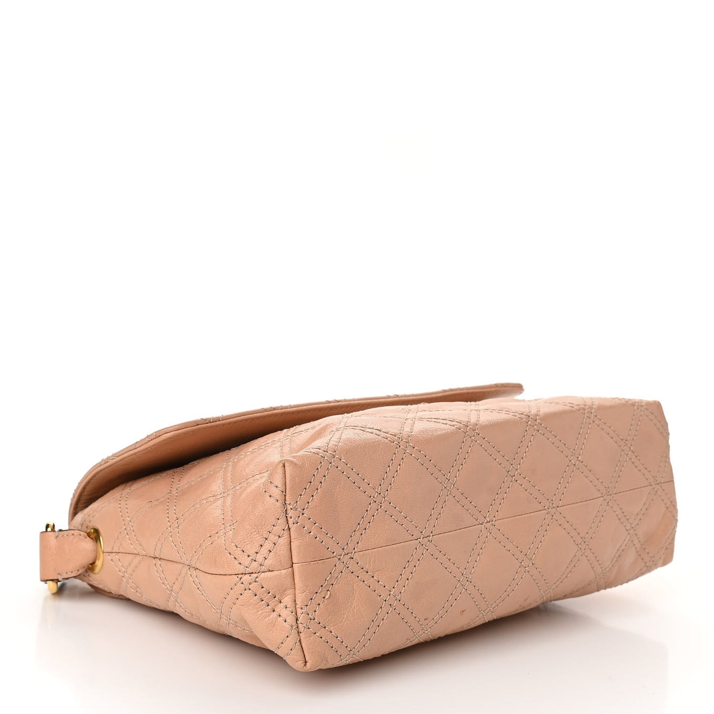 Lambskin Quilted The XL Single Flap Beige