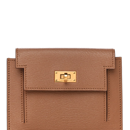 Hermes Chevre Mysore Kelly Pocket Compact Wallet Quebracho 8 of 13