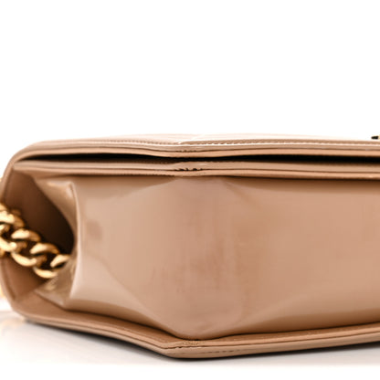 Chanel Iridescent Patent Calfskin New Medium Boy Flap Beige 9 of 12