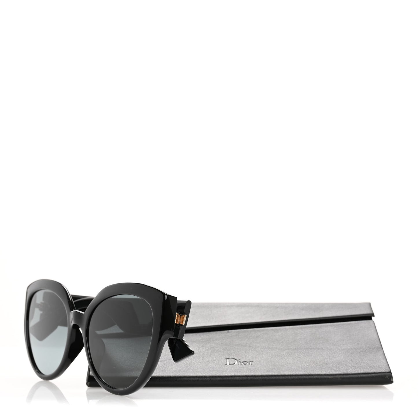 Acetate DDiorF Cat Eye Sunglasses Black