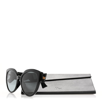 Christian Dior Acetate DDiorF Cat Eye Sunglasses Black 10 of 10