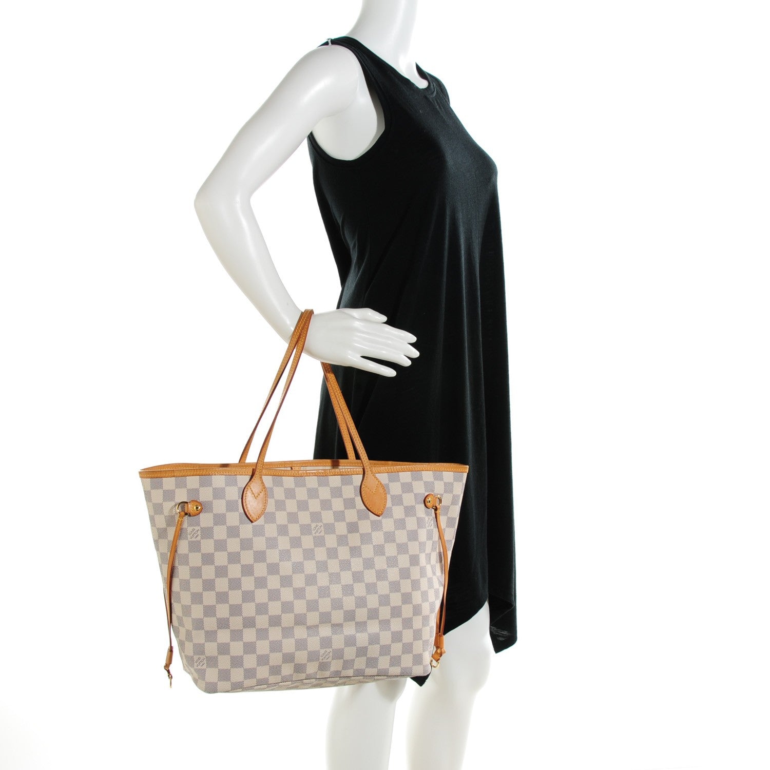 Louis Vuitton Damier Azur Neverfull MM 2 of 10