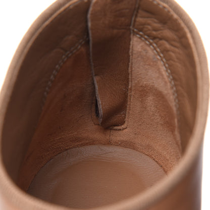 Chanel Lambskin CC Bow Cap Toe Short Boots 36.5 Beige Black 10 of 10
