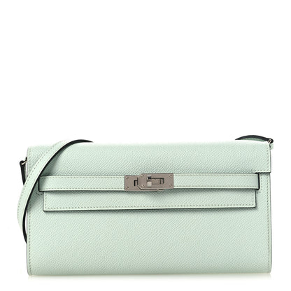 Hermes Epsom Kelly Wallet To Go Vert Peppermint 1 of 12