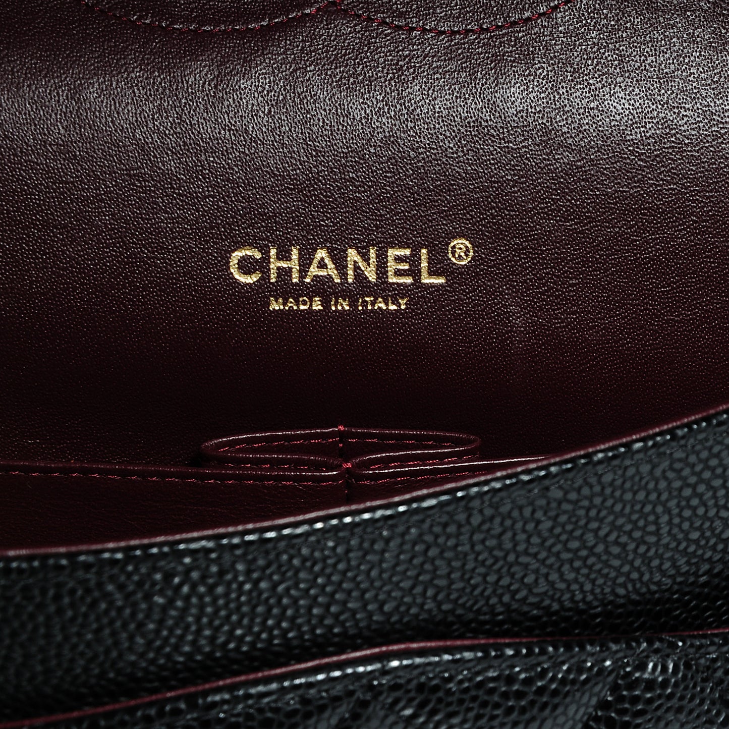 Caviar Quilted Maxi Double Flap Black