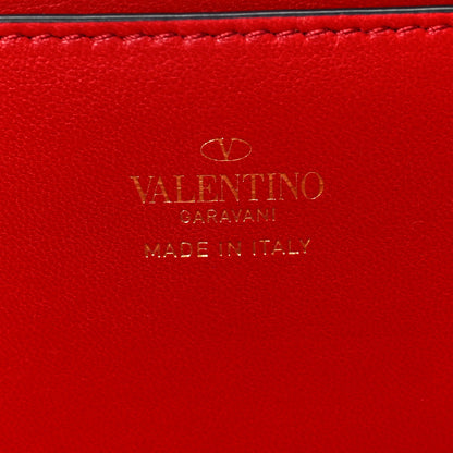 Valentino Garavani Grainy Calfskin Rockstud Alcove Box Clutch Ivory 6 of 7