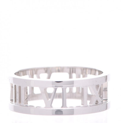 Tiffany 18K White Gold Atlas Open Ring 54.5 7 3 of 5