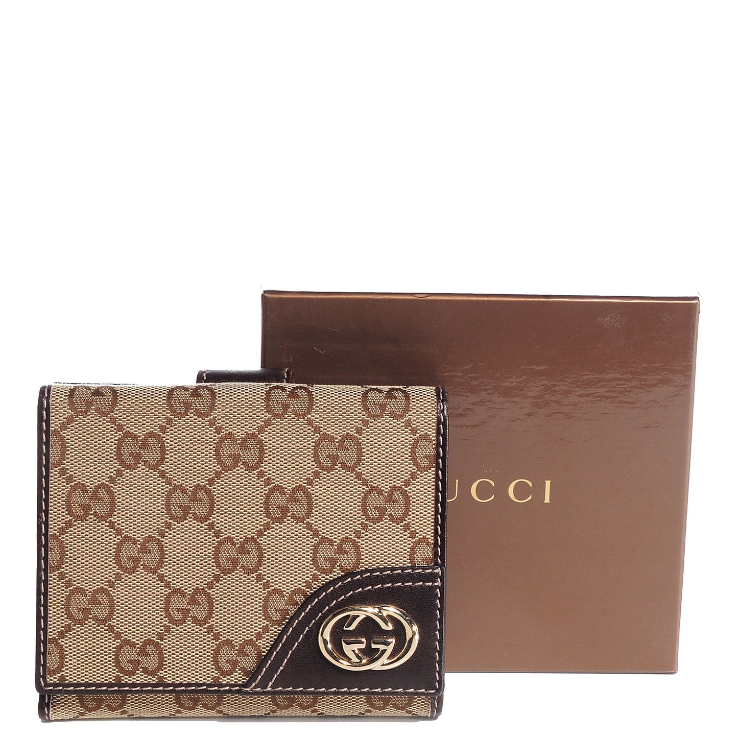Monogram New Britt French Wallet Dark Brown