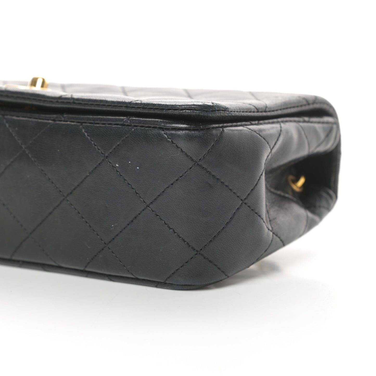 Lambskin Quilted Mini Flap Black