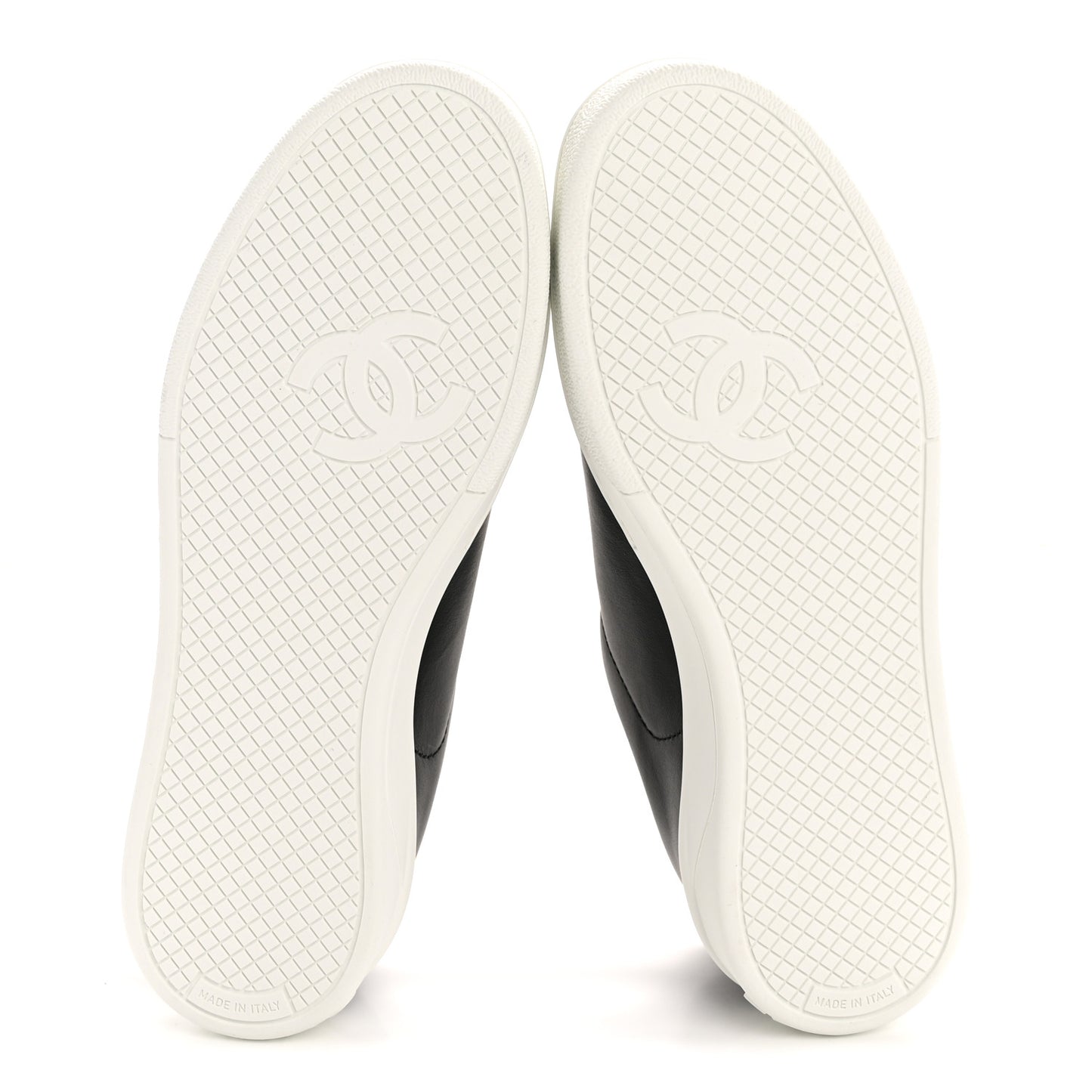 Calfskin CC Womens Sneakers 36 Black
