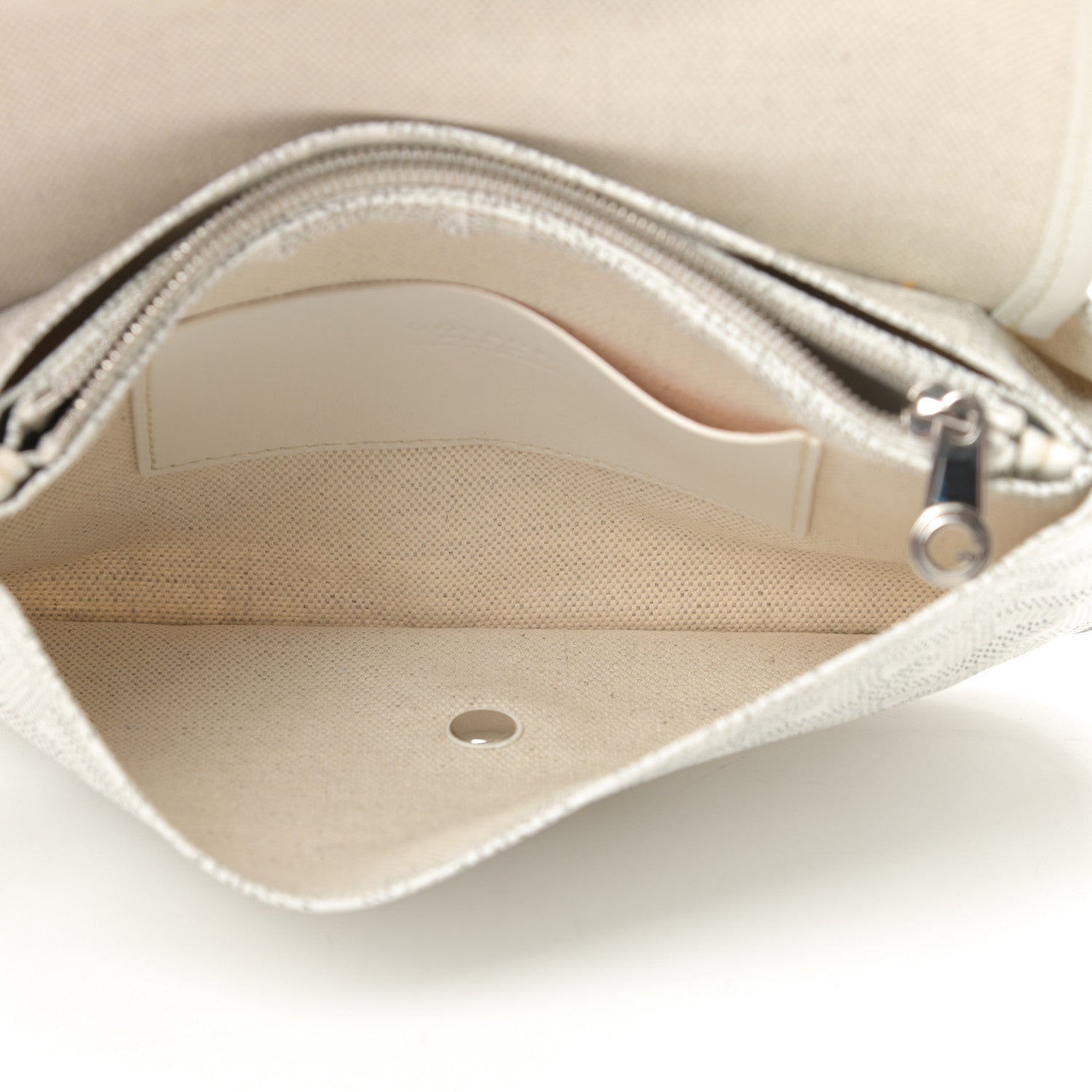 Goyard Goyardine Plumet Wallet Clutch White 5 of 12