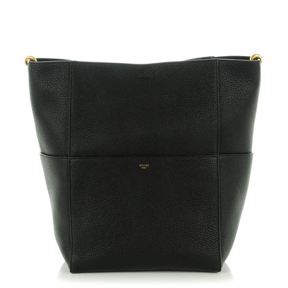 Celine Goatskin Sangle Bucket Bag Black 1 of 6