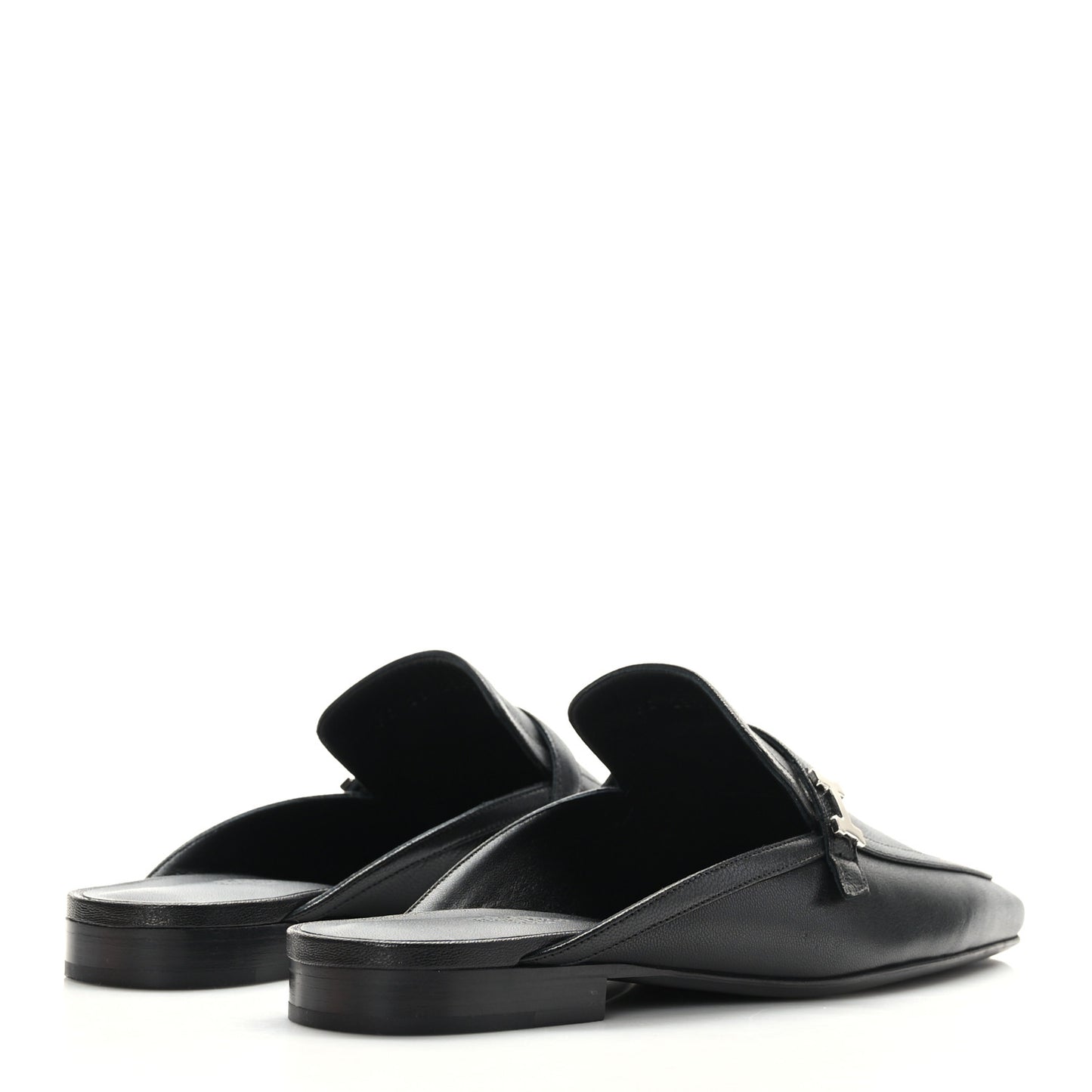 Goatskin Groupie Mules 39 Black