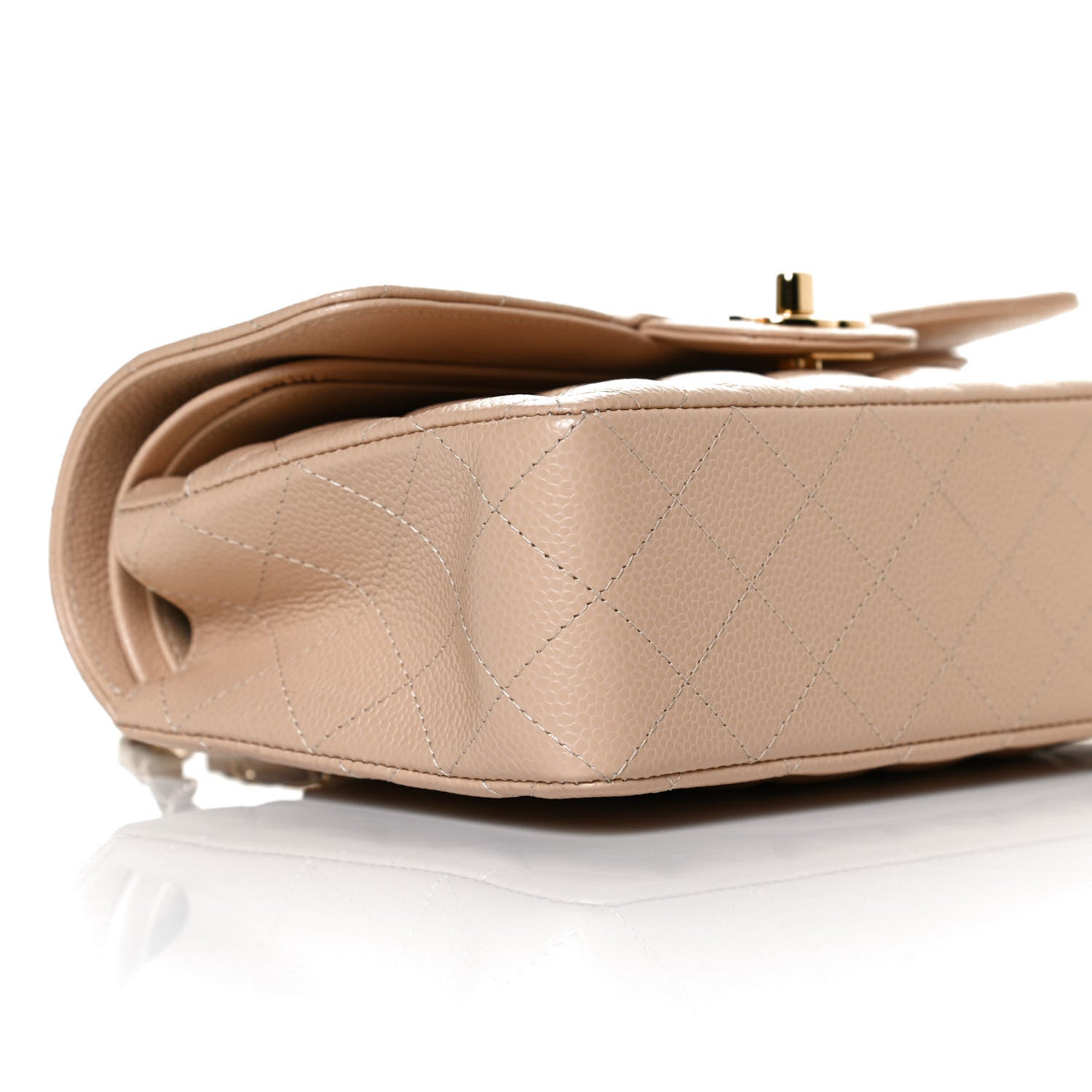 Chanel Caviar Quilted Small Double Flap Beige 8 of 11