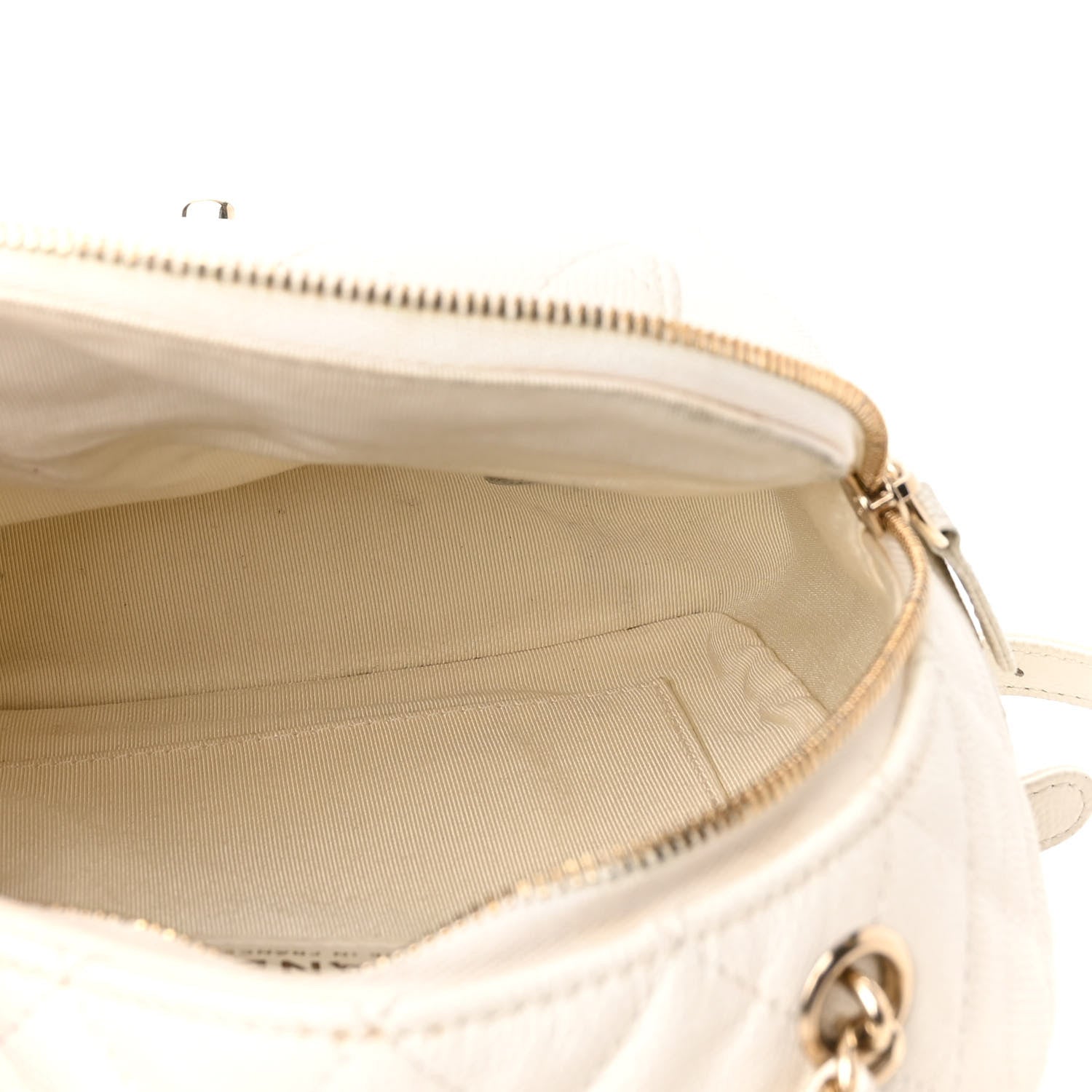 Chanel Caviar Quilted Small CC Day Backpack White 5 of 10