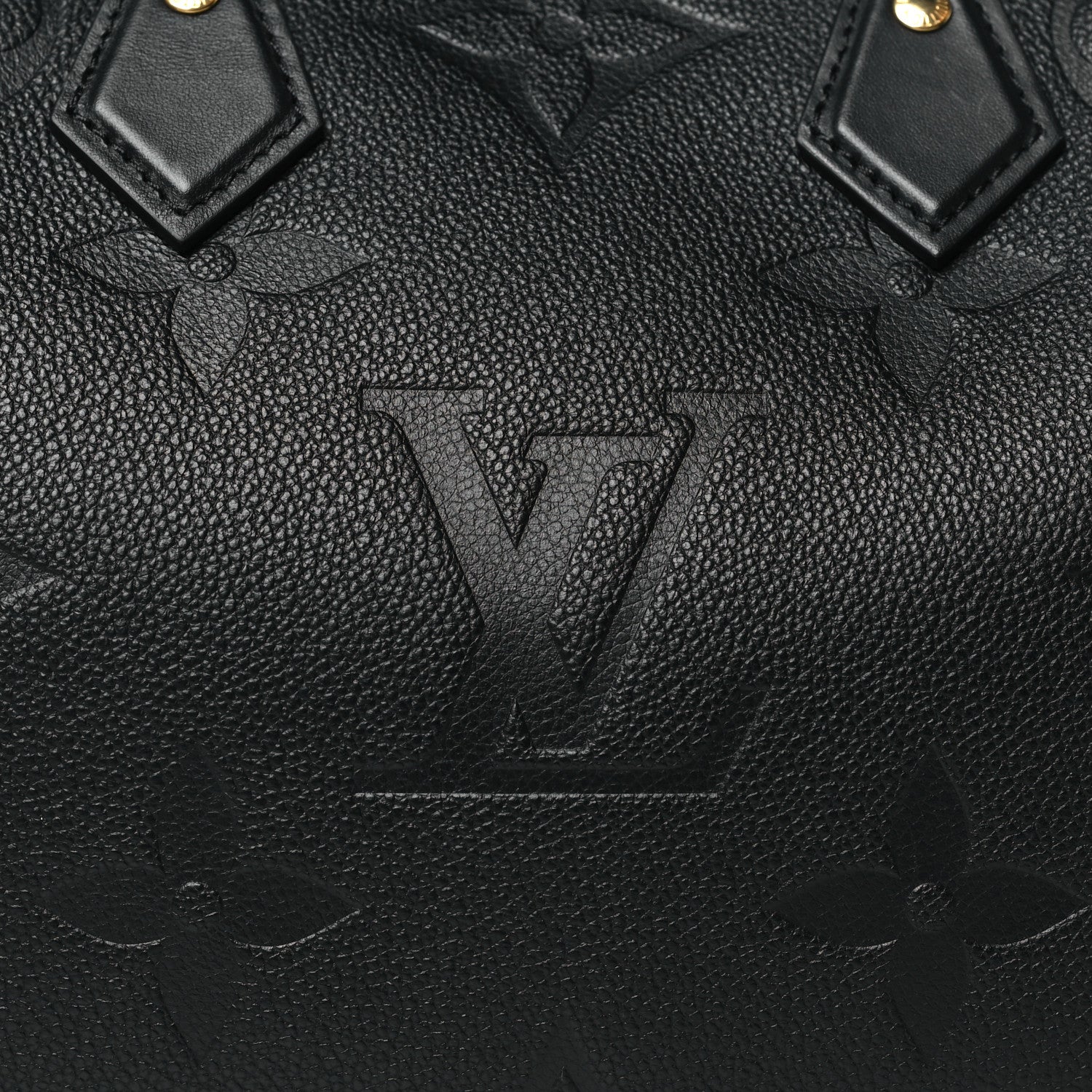 Louis Vuitton Empreinte Monogram Giant Speedy Bandouliere 25 Black 7 of 9