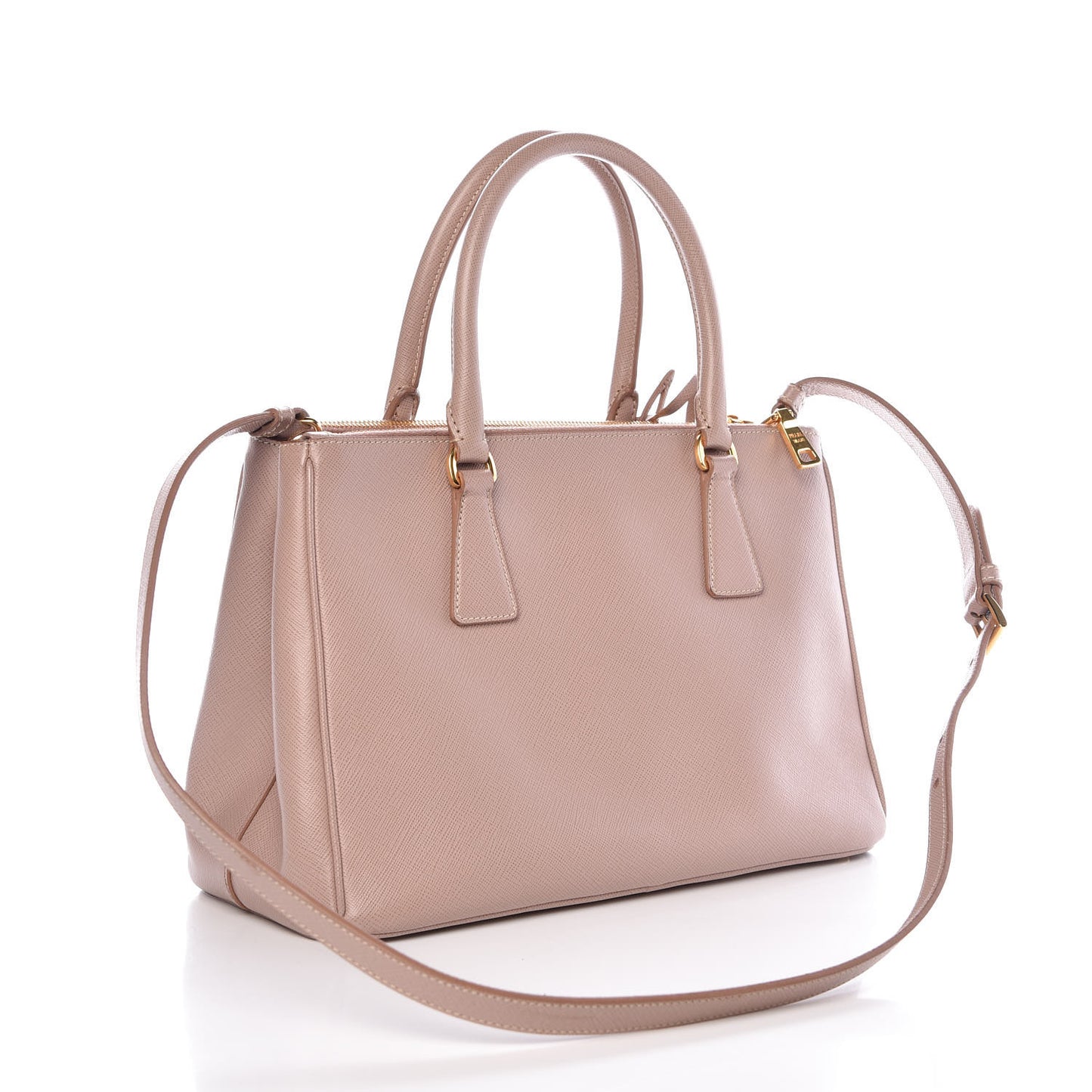 Saffiano Small Galleria Double Zip Tote Cammeo