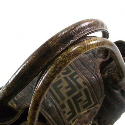 Fendi Zucca Nappa Nuvolata Vitello Tortuga Spy Tobacco Moro 6 of 11