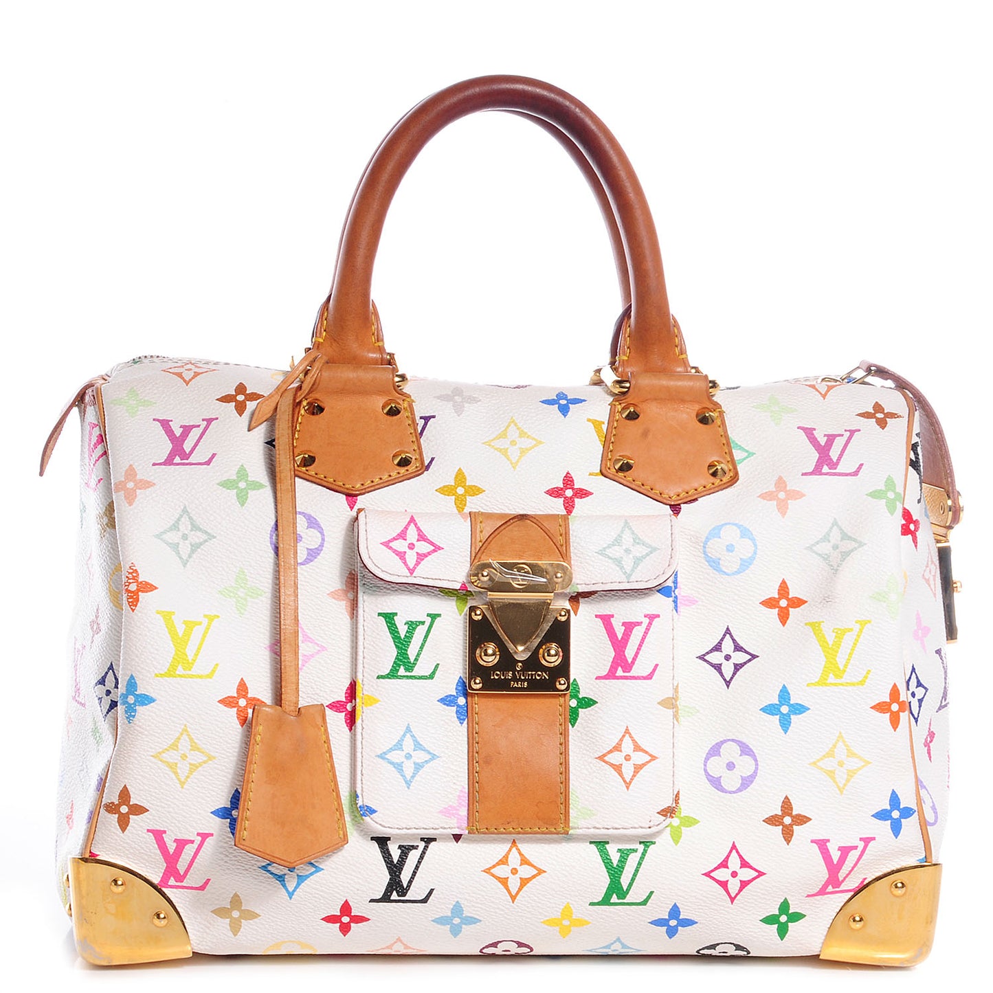 Monogram Multicolor Speedy 30 White
