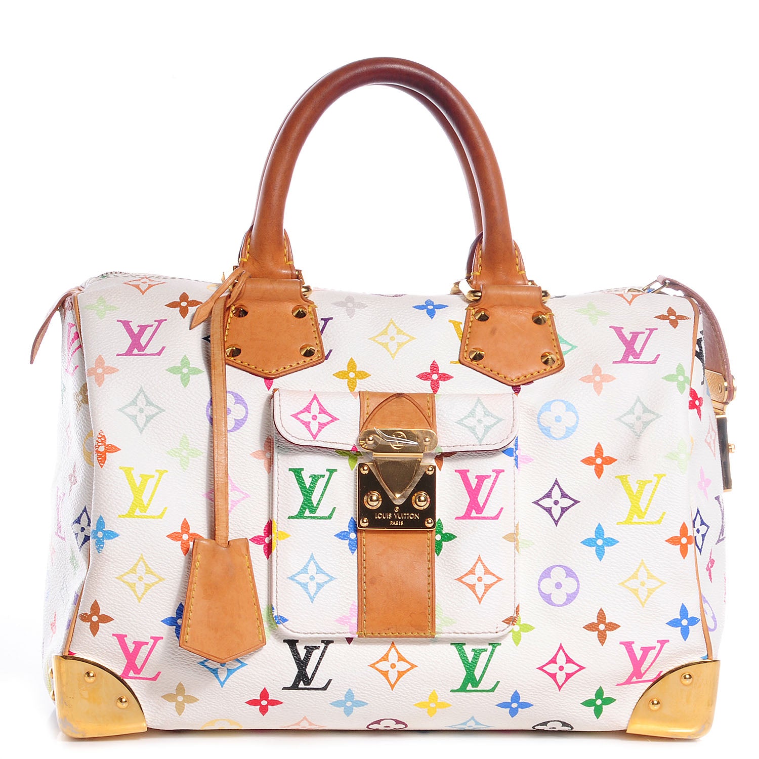 Louis Vuitton Monogram Multicolor Speedy 30 White 1 of 7