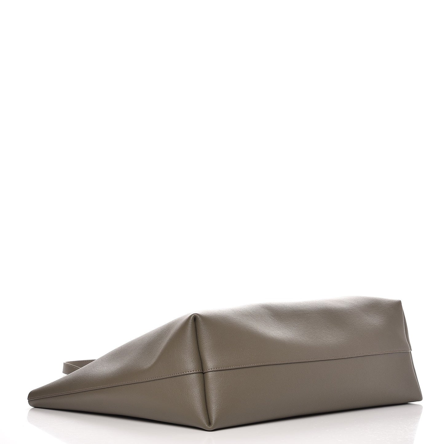Calfskin Large Shopping Tote Kaki Militaire