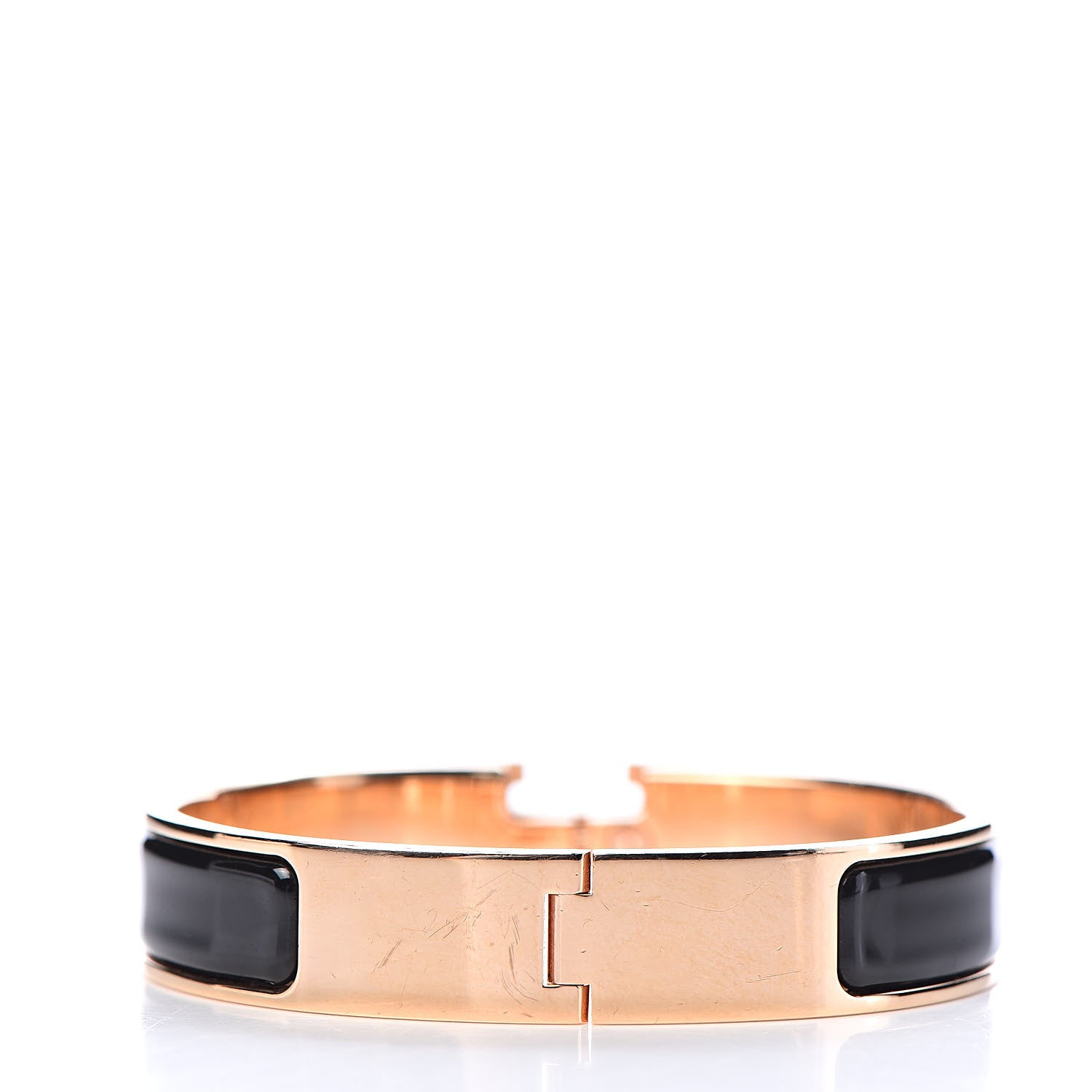 Hermes Enamel Narrow Clic Clac H Bracelet PM Black 3 of 5