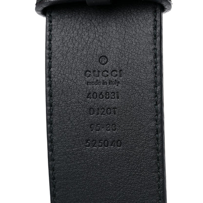 Gucci Textured Dollar Calfskin Double G 40mm Belt 95 38 Black 6 of 8