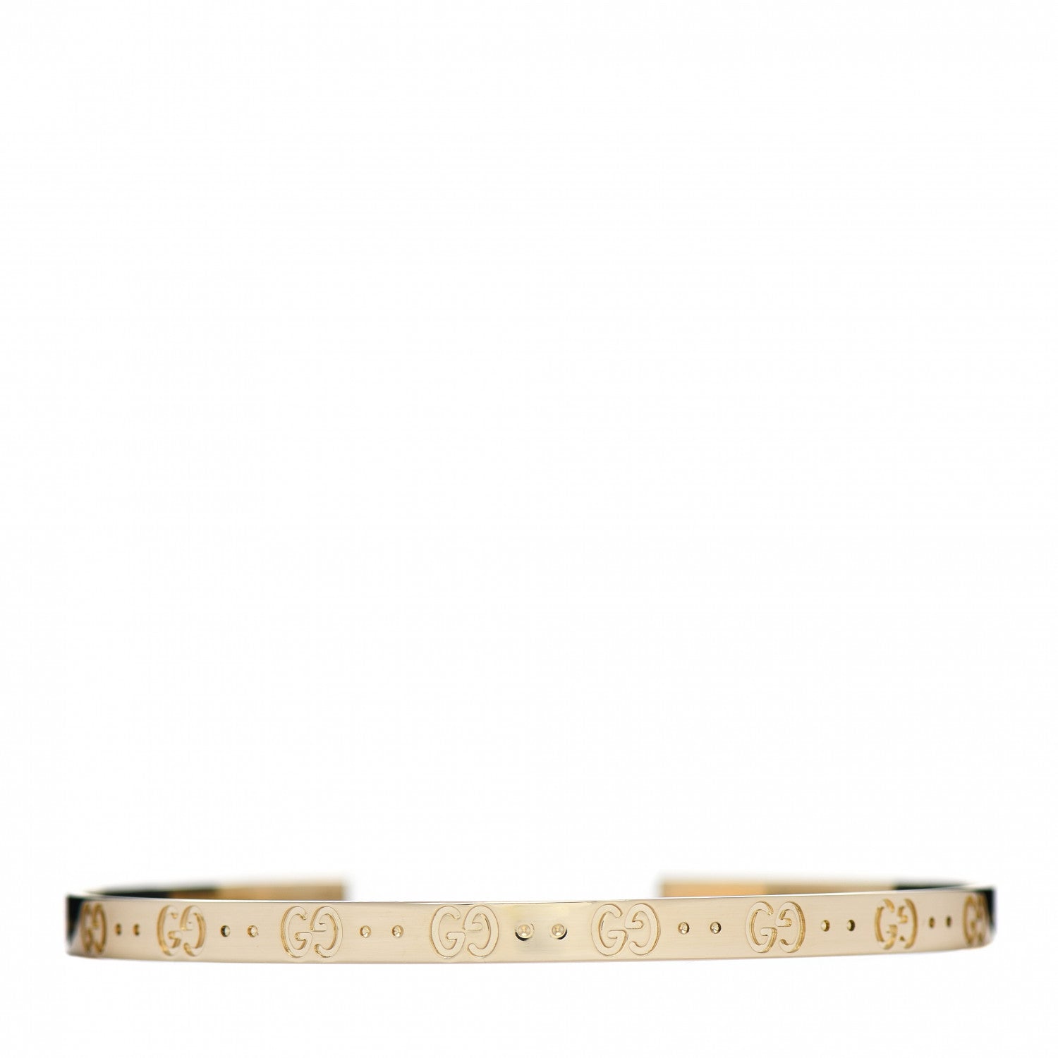 Gucci 18K Yellow Gold Icon Cuff Bracelet 1 of 3