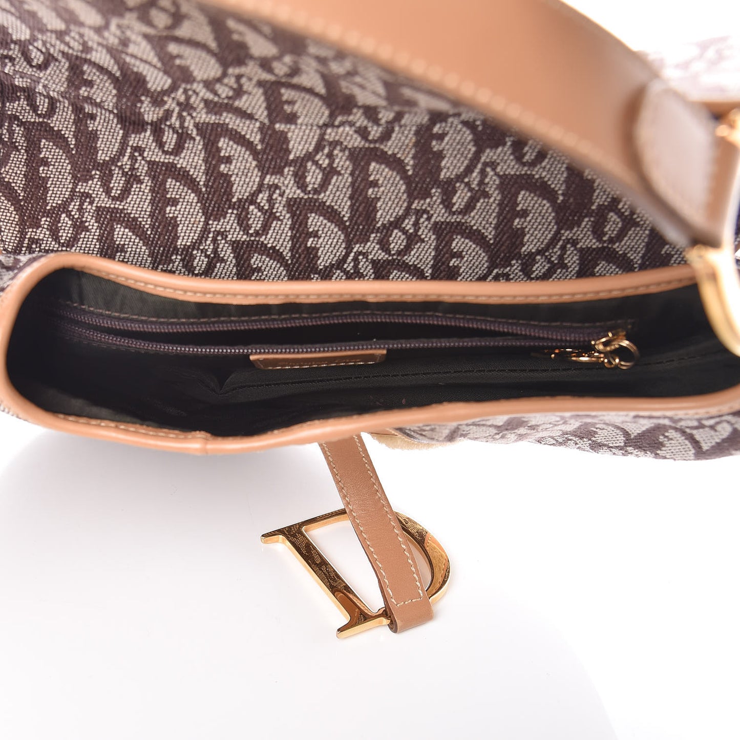 Monogram Saddle Bag Beige