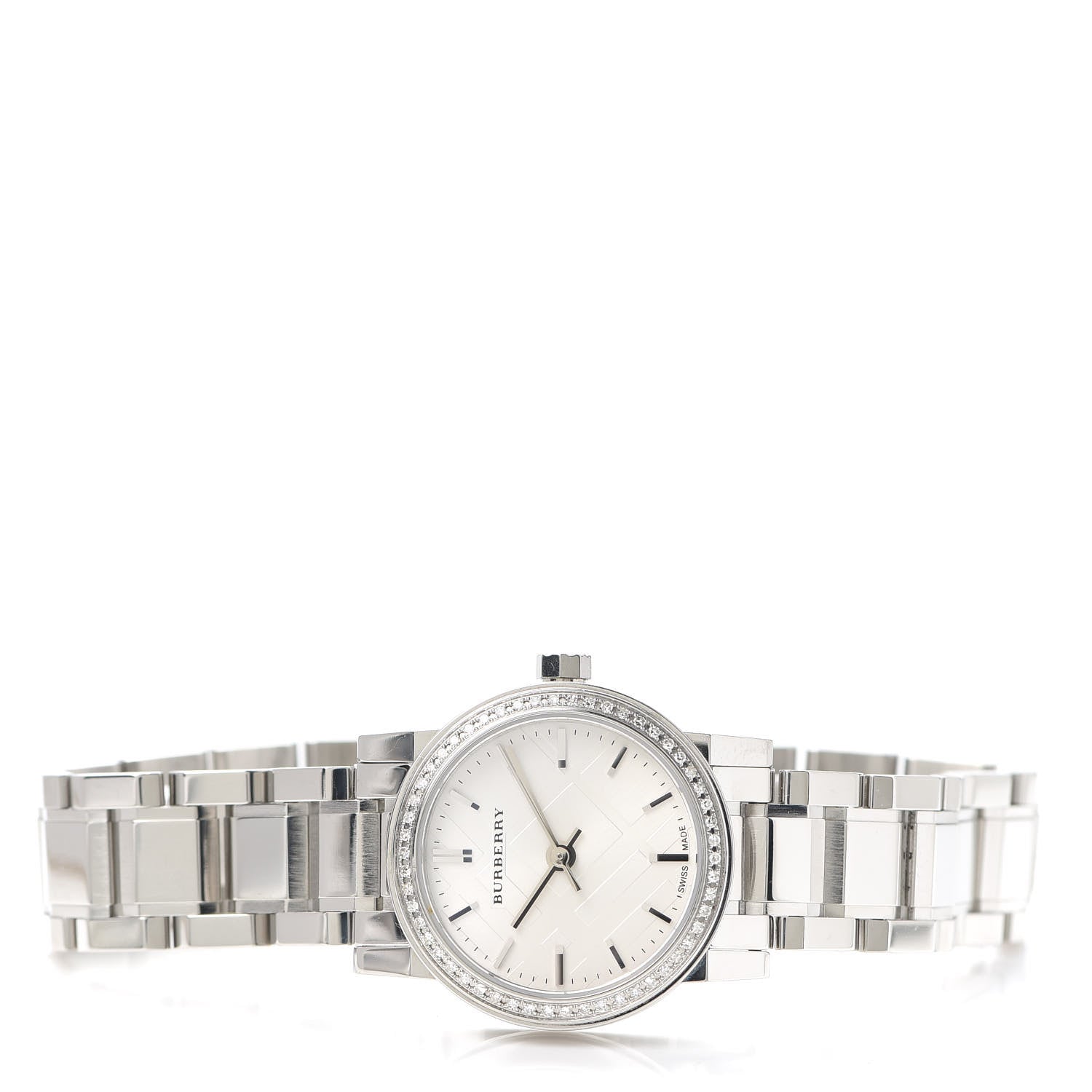 Burberry Stainless Steel Diamond Bezel 26mm The City Quartz Watch BU9220 2 of 5