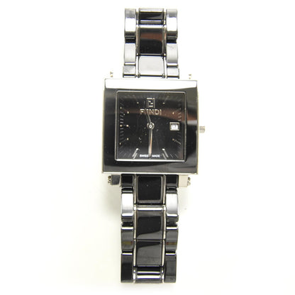 Fendi Stainless Steel Ceramic 30mm Orologi Quartz Watch Black 1 of 7