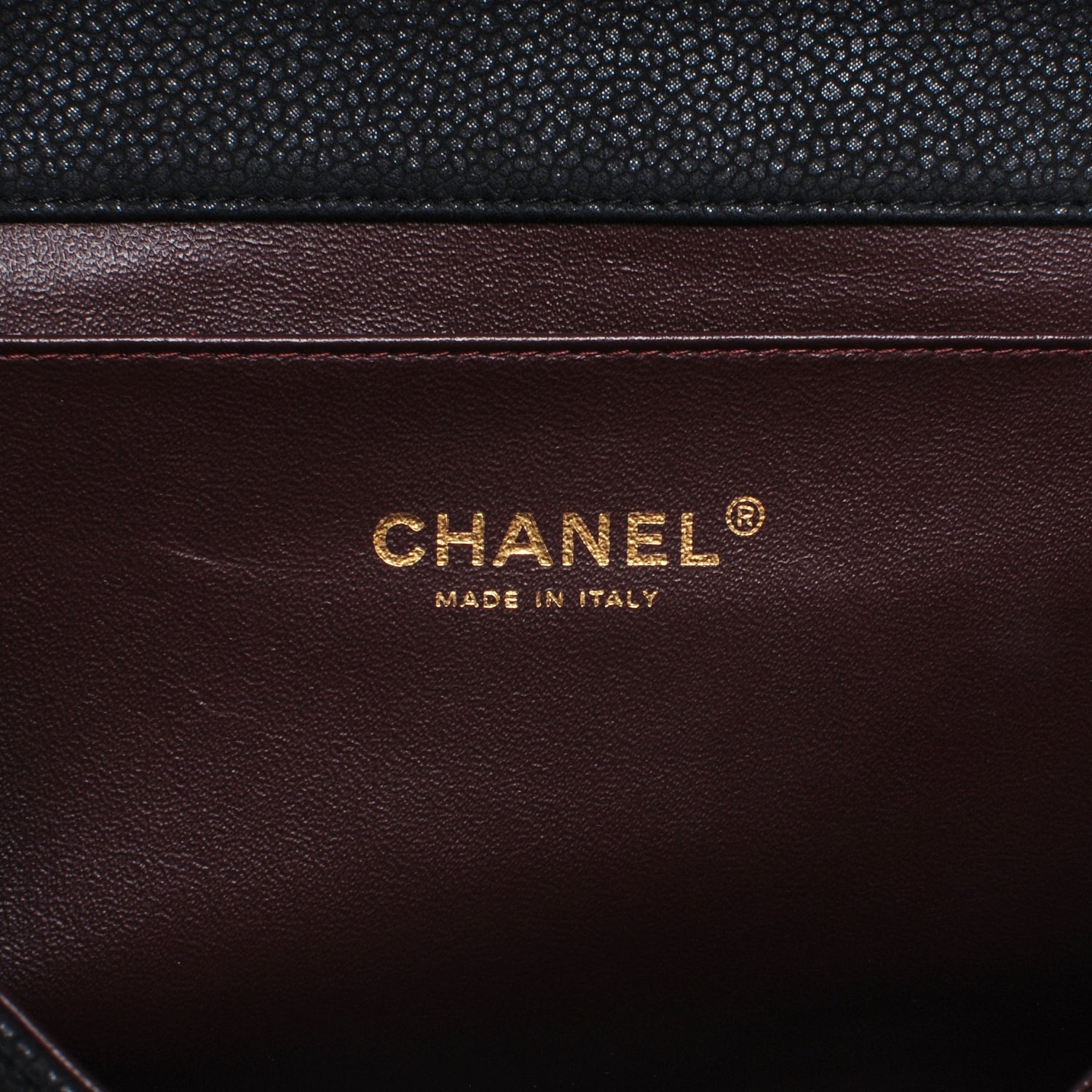 Chanel Iridescent Caviar Flap Clutch Bag Black 6 of 8
