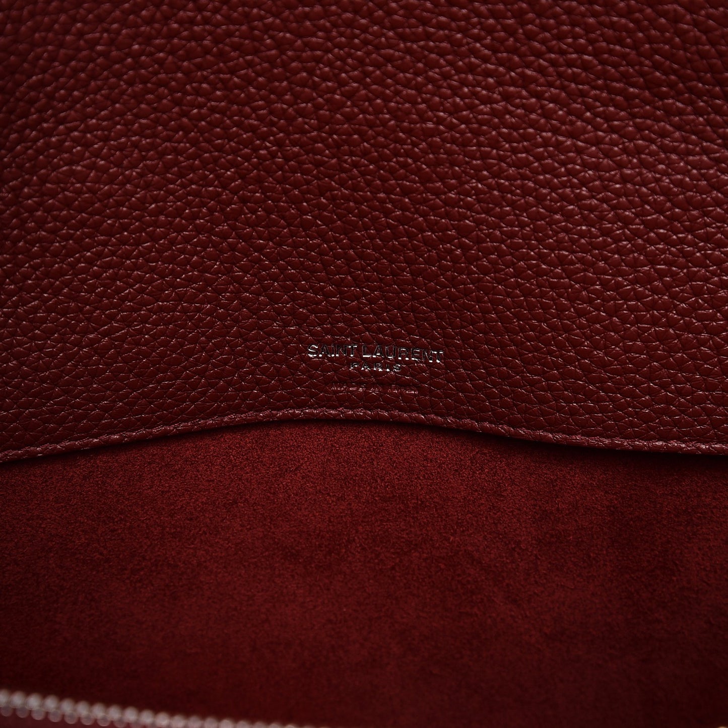 Grained Calfskin Small Supple Sac De Jour Dark Pallisandre