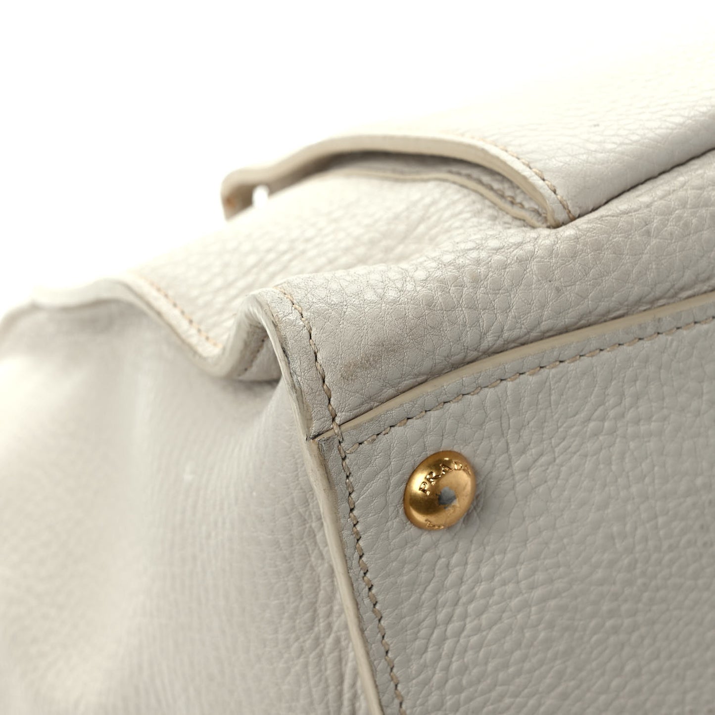Vitello Daino Front Pocket Tote Talco