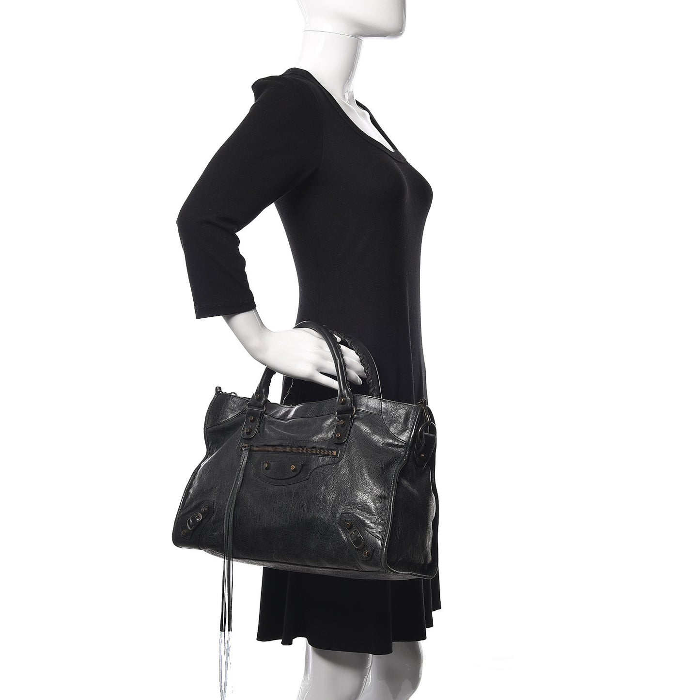 Agneau Classic Gold Hardware City Black