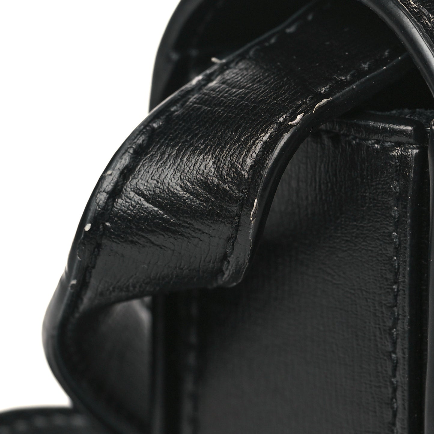 Smooth Calfskin Suede Medium Bellechasse Black