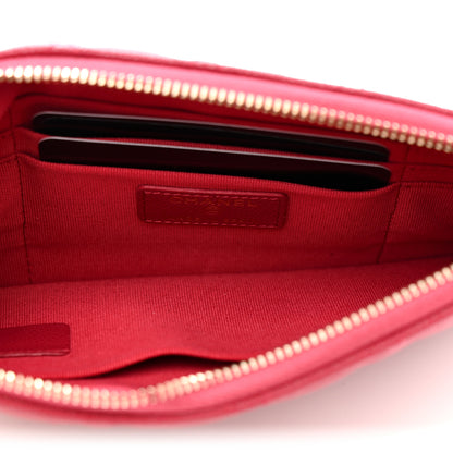 Chanel Caviar Quilted Small Zipped Pouch Pink 5 of 9