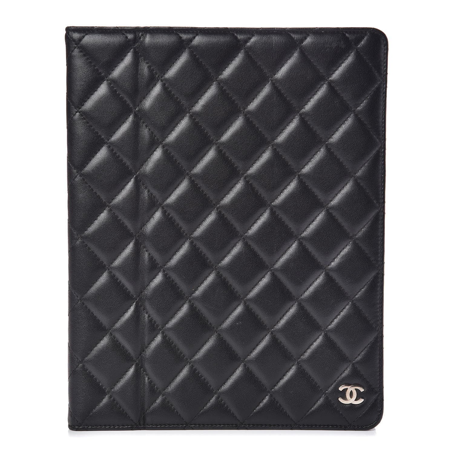 Chanel Lambskin Quilted iPad Case Black 1 of 9