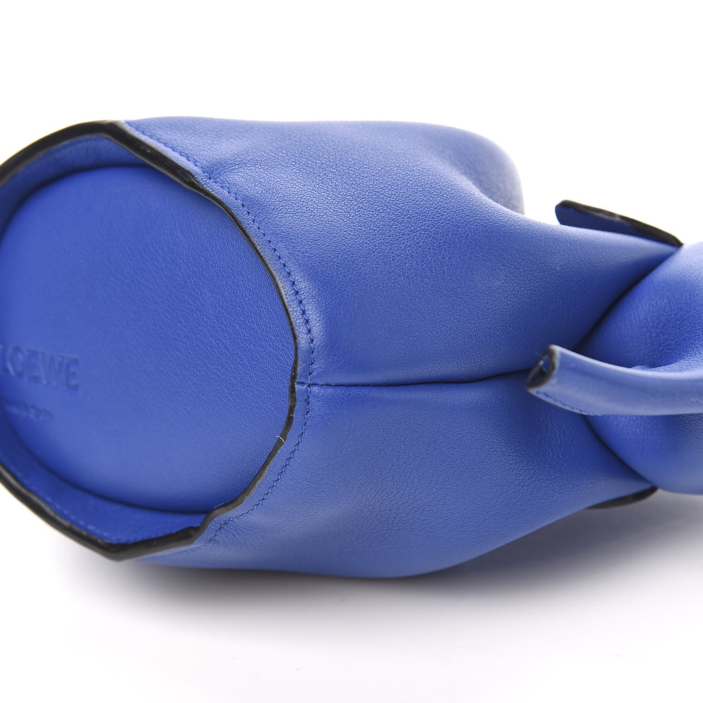 Calfskin Mini Elephant Crossbody Bag Electric Blue