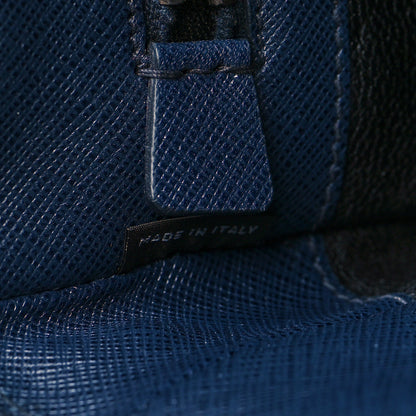 Prada Saffiano Messenger Satchel Bluette 7 of 11