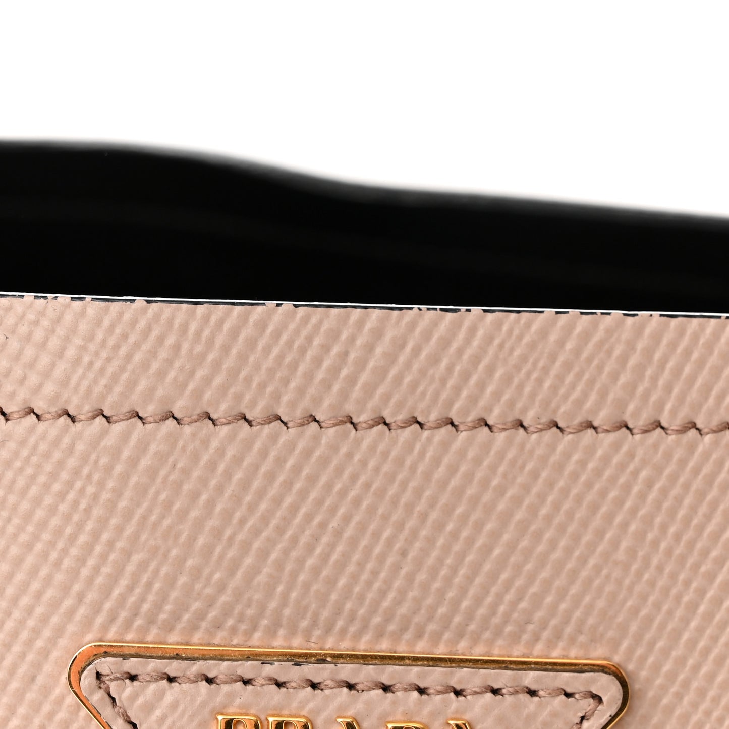 Saffiano Cuir Large Double Bag Cammeo