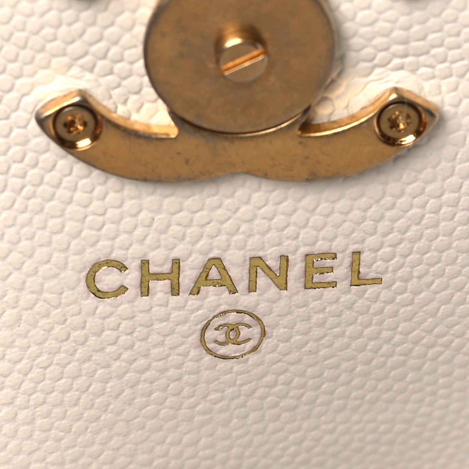 Chanel Caviar Quilted Bracelet On Chain Clutch White 6 of 8