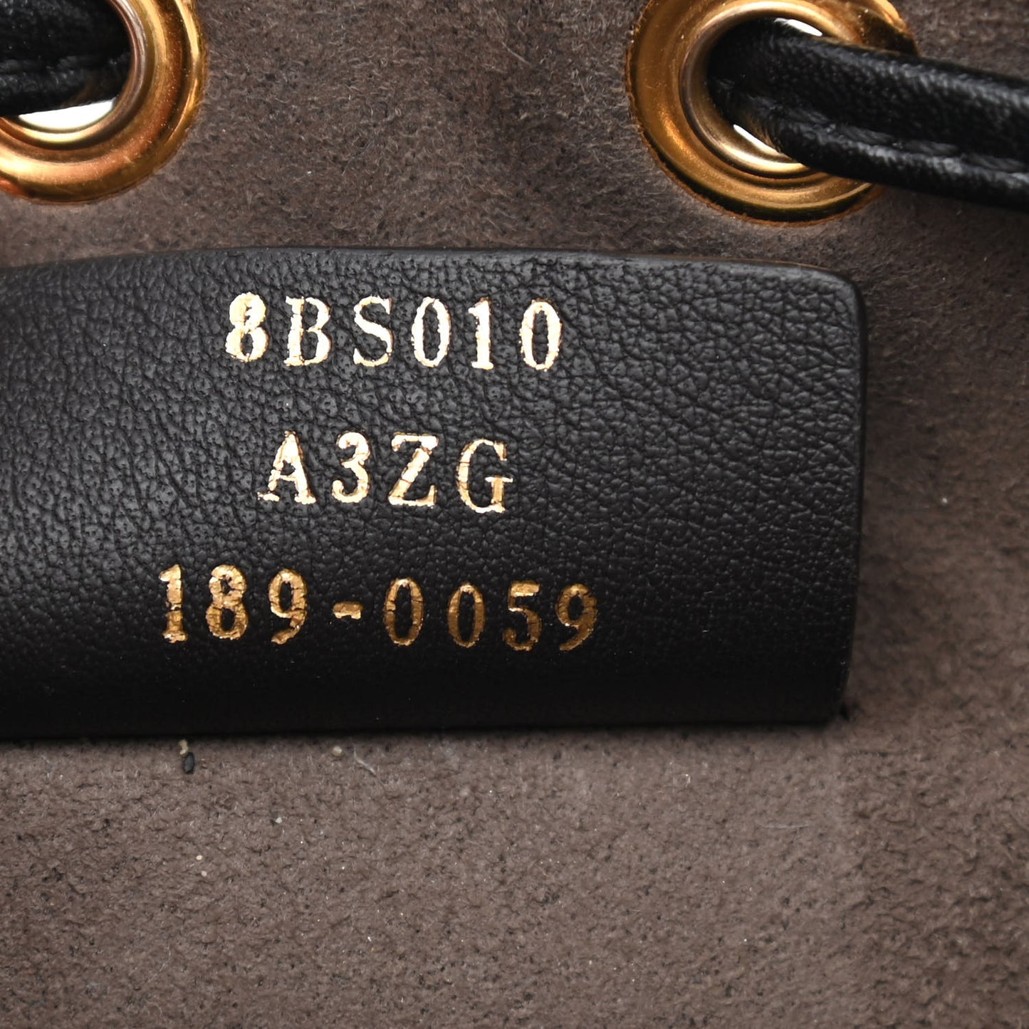Vitello Liberty F is Fendi Bi-Color FF 1974 Embossed Mini Mon Tresor Bucket Bag Maya Black
