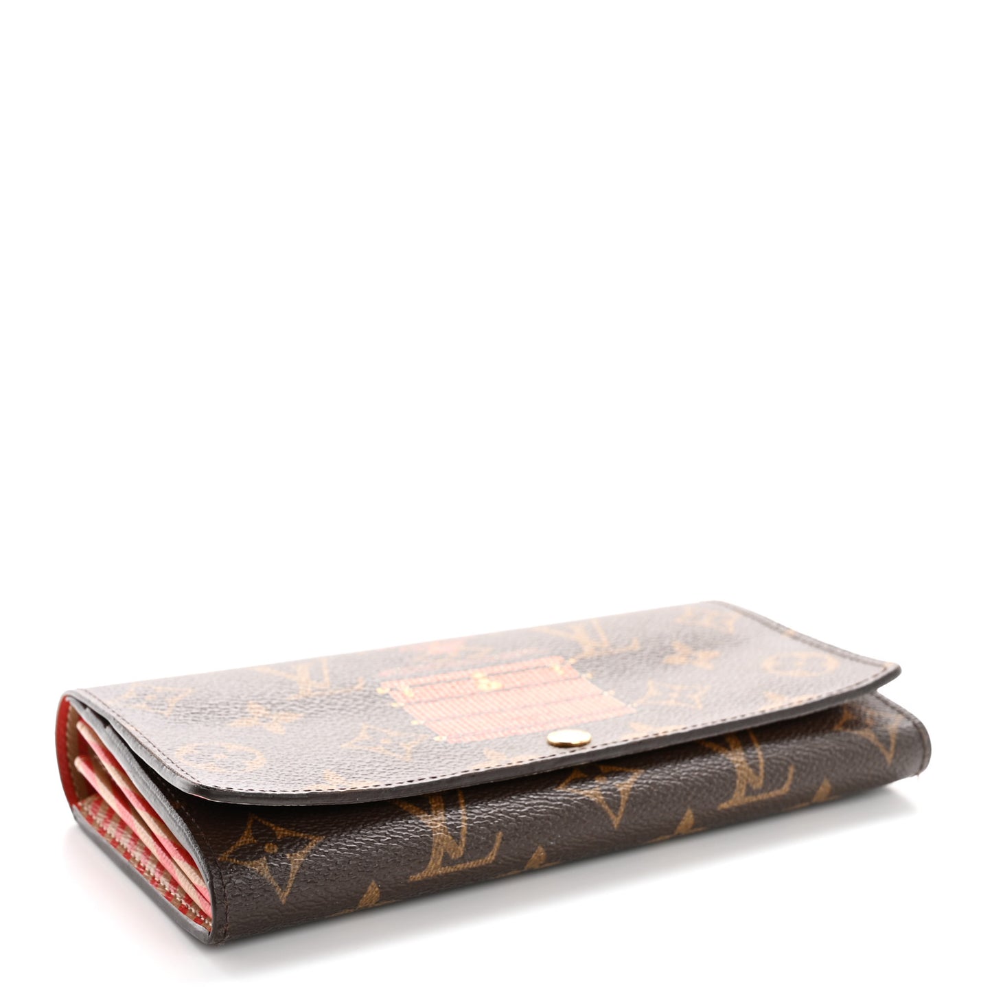 Monogram Trunks and Locks Sarah Wallet