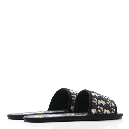 Christian Dior Oblique Chez Moi Sandal 36.5 Deep Blue 4 of 9